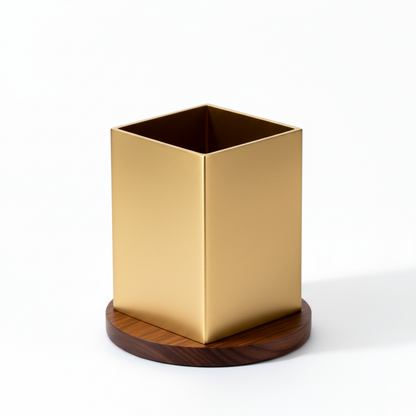 Brass organizer close up