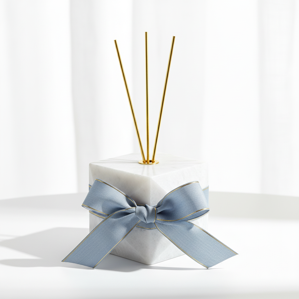 🌿 Marble Glow Reed Diffuser, a Gold-Accented Home Fragrance Statement for Calm, Beautiful Everyday Spaces