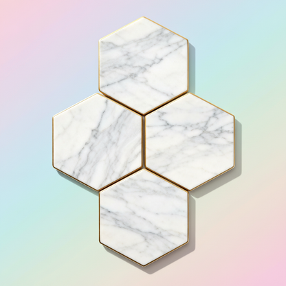 Marble coaster closeup