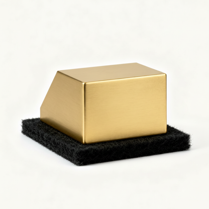 🧼 Golden Geometric Sponge Holder, a Sculptural Sink-Side Accent for Keeping Cleaning Essentials Neat